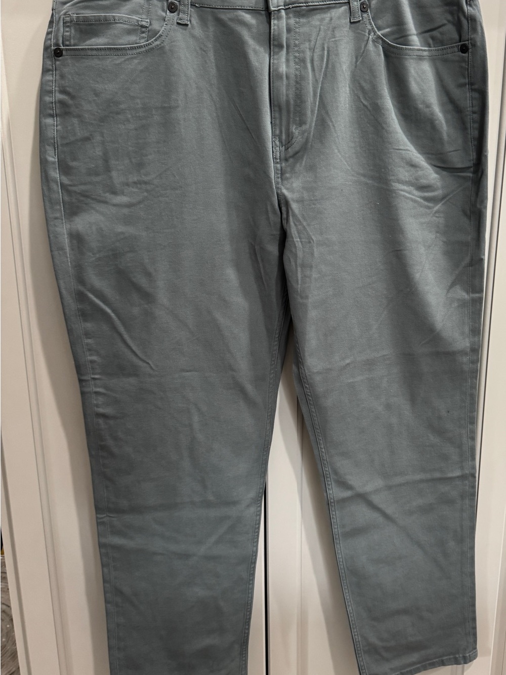 GAP Men's Slate Blue/Gray Straight Chinos
